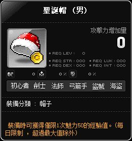 聖誕帽(男)