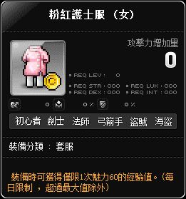 粉紅護士服(女)
