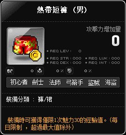 熱帶短褲(男)