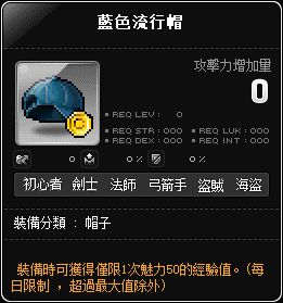 藍色流行帽