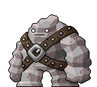 勇猛石巨人(胸口扣環圓方形)-動作
