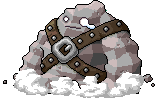 勇猛石巨人(胸口扣環圓方形)-動作